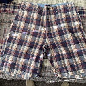 Chaps Plaid Print Shorts (1)